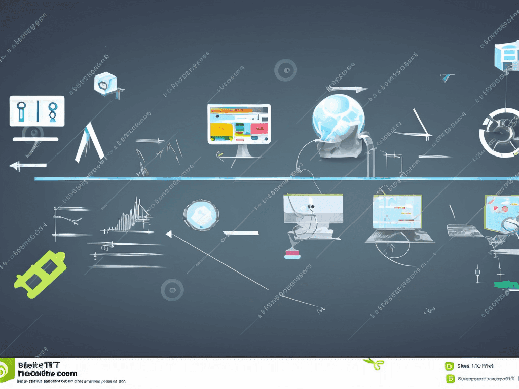 a feature image illustration showing a timeline and several elements